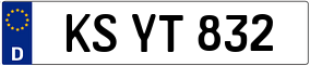 Trailer License Plate